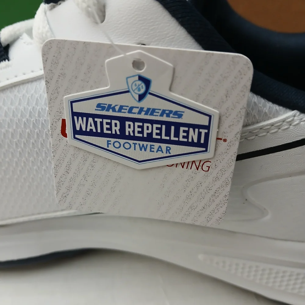 Skechers White/Navy Water Repellent Sneakers Go Golf Torque Size 10 New $55 - Picture 6 of 11